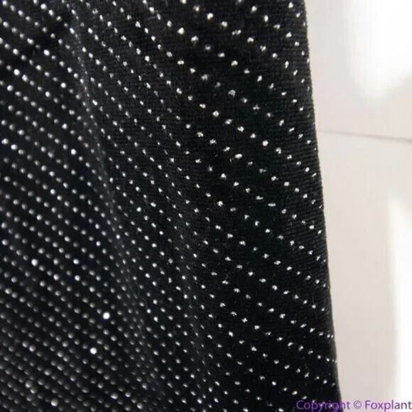 NEW Eloquii‎ black Strong Shoulder Velvet Jumpsuit glitter , 22 - Picture 10 of 16